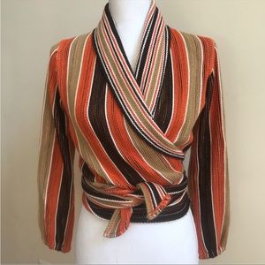 Alice + Olivia wrap around sweater